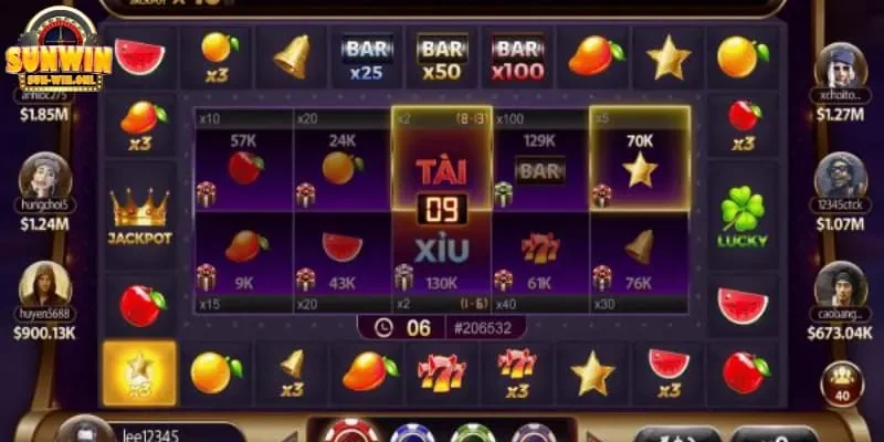 Giới thiệu game slots nổ hũ Xèng 777 Sunwin