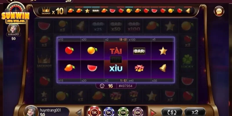 Hướng dẫn chơi game nổ hũ xèng 777 tại Sunwin